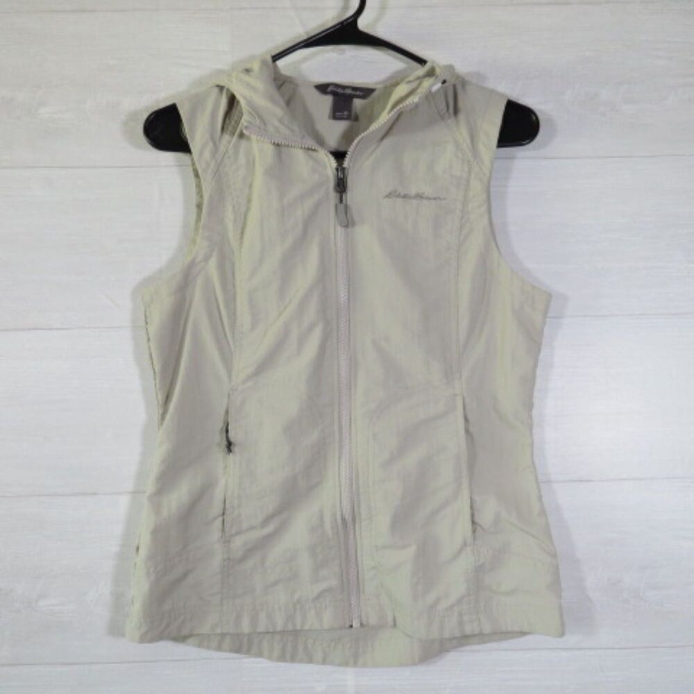 Eddie Bauer Women's Utility Vest XSmall Zips Snaps Pockets Cargo Fishing...